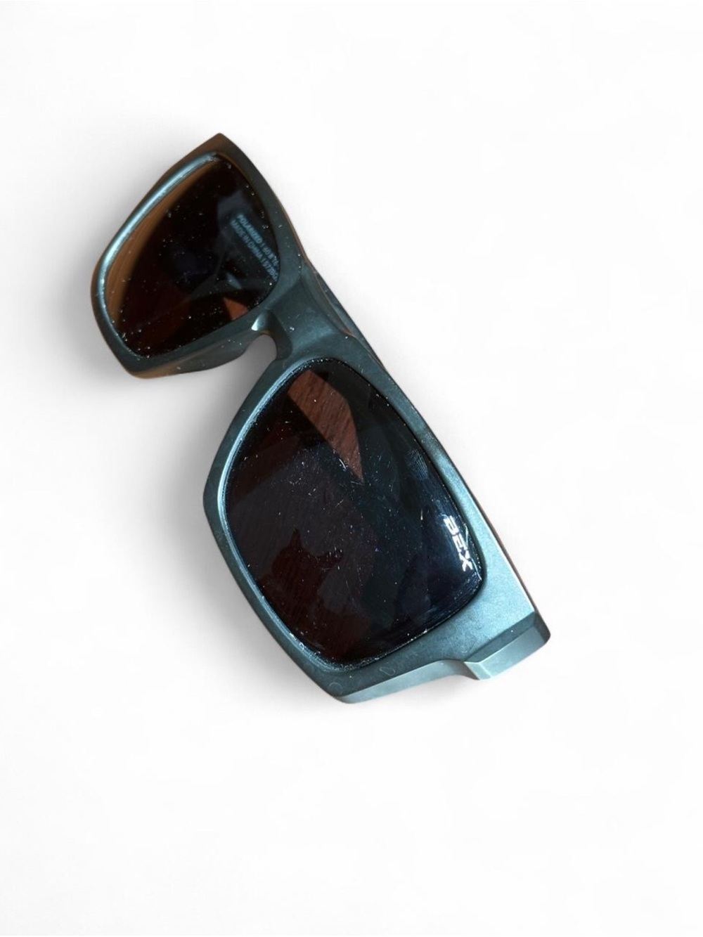 BEX Polarized Rectangle Sunglasses Black Frame Black Lenses 140mm S73BGS
